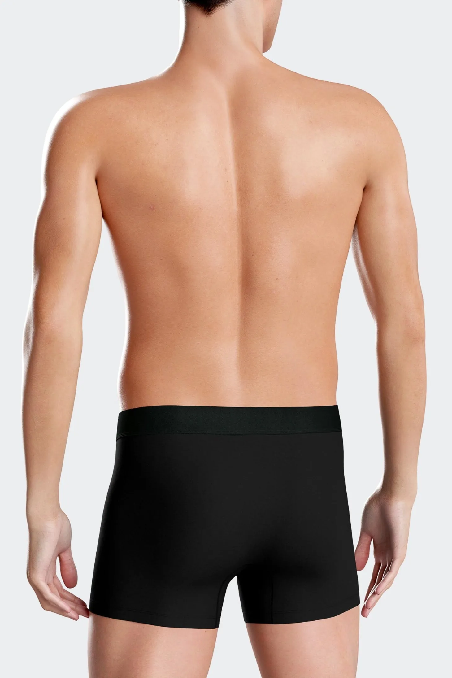 Set of 3 pink solid stretch cotton boxers