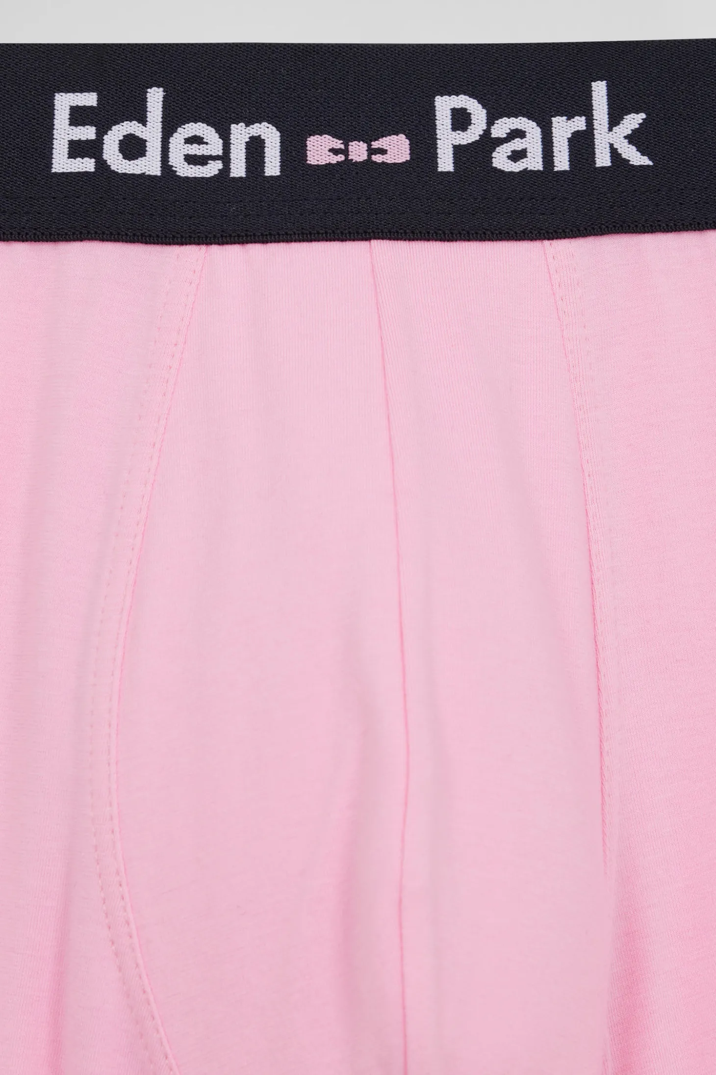 Set of 3 pink solid stretch cotton boxers