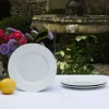 Set of 6 White Limoges porcelain plates