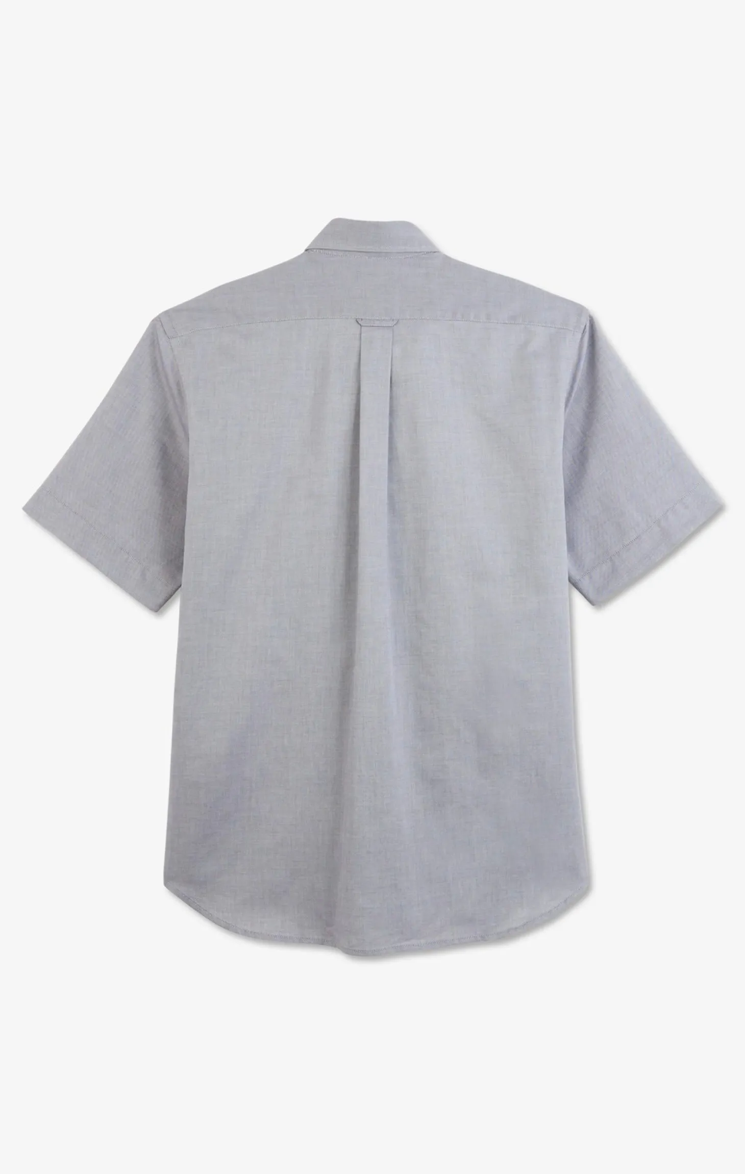 Short sleeved grey cotton shirt