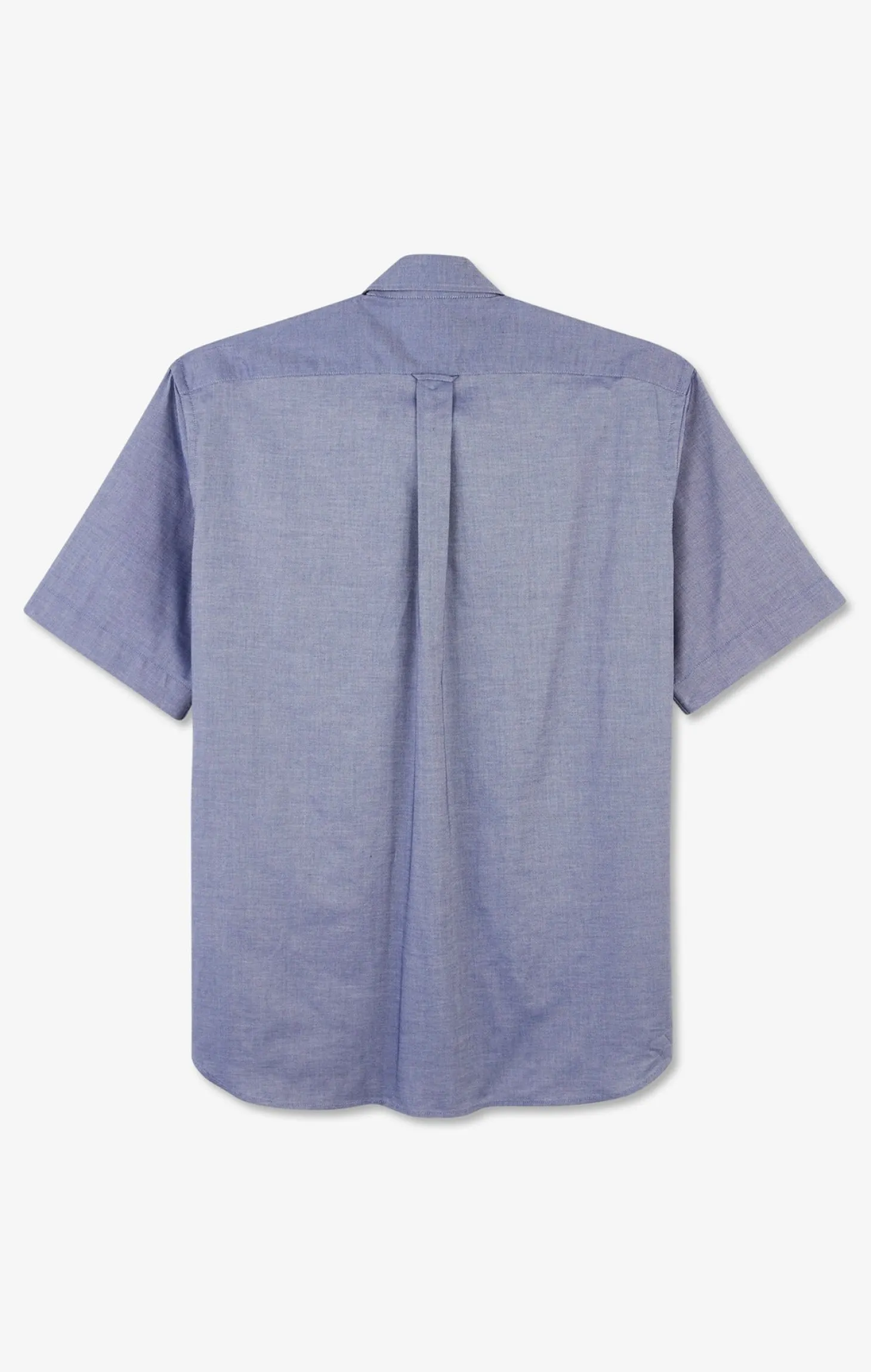 Short sleeved navy cotton shirt