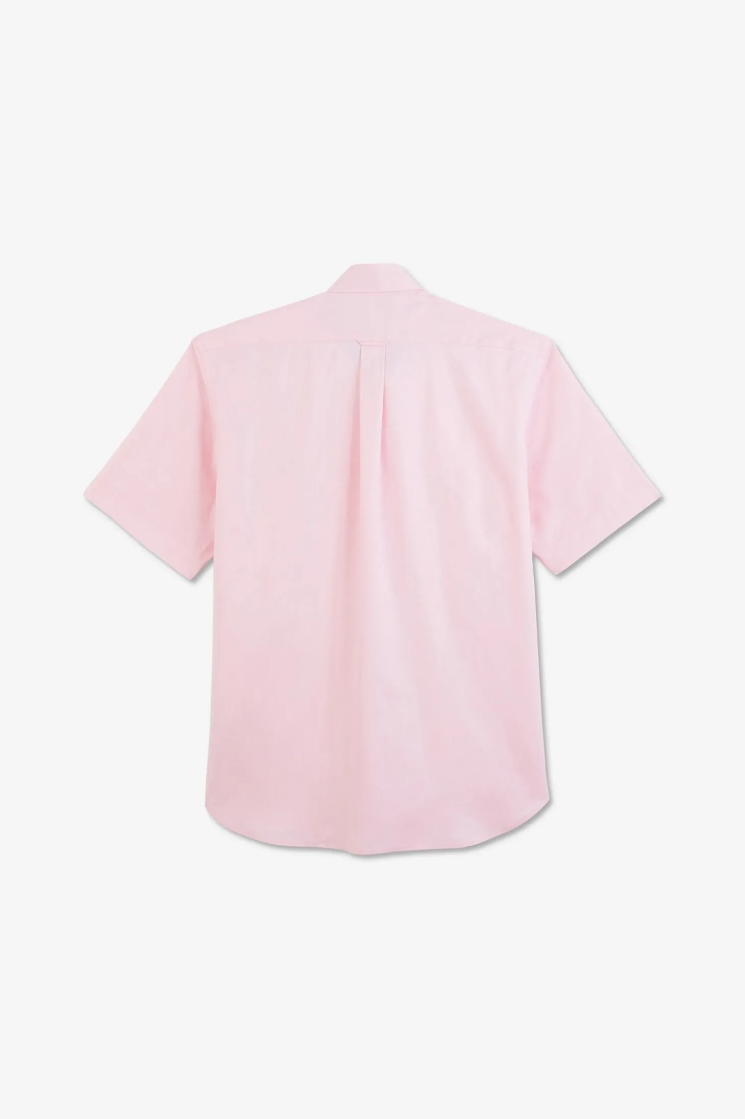 Short sleeved pink cotton shirt