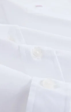 Short sleeved white cotton shirt