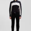 Slim black mixed stretch denim jeans