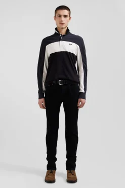 Slim black mixed stretch denim jeans