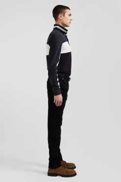 Slim black mixed stretch denim jeans
