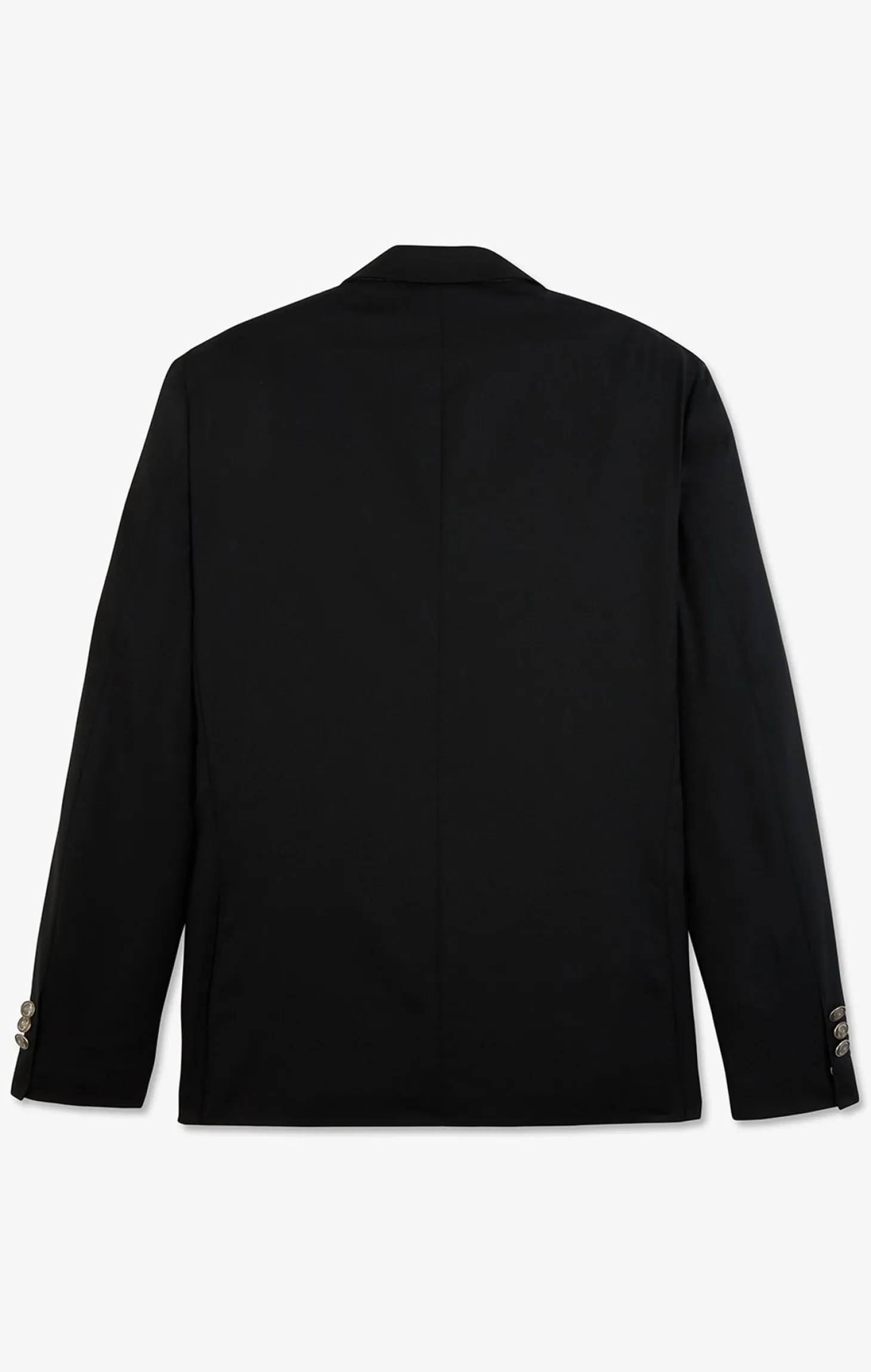 Slim fit black 100% wool blazer