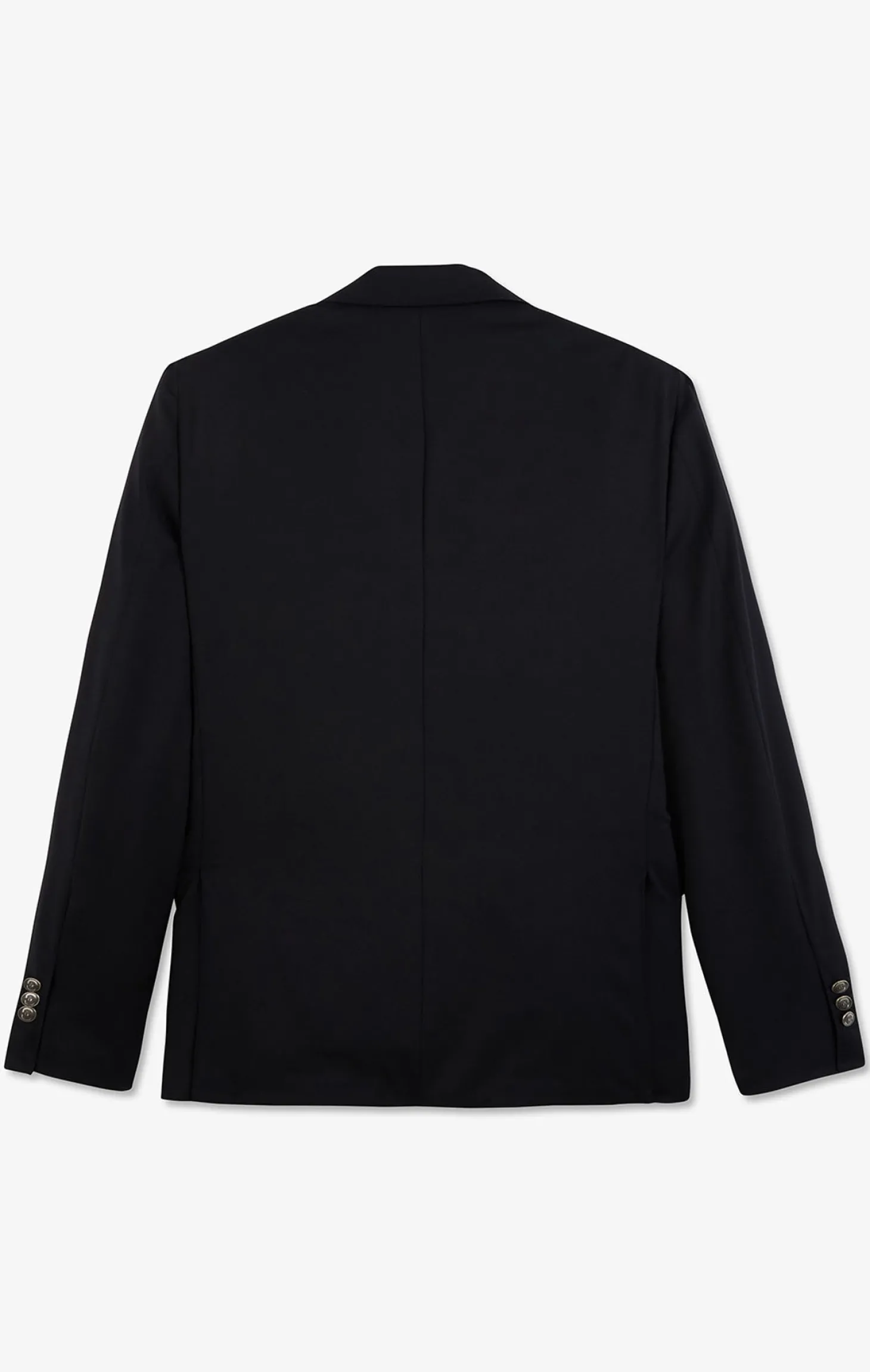 Slim fit navy blue 100% wool blazer