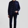 Slim navy blue stretch denim jeans