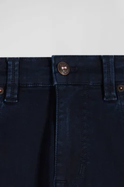 Slim navy blue stretch denim jeans