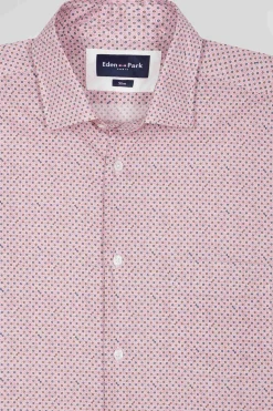 Slim pink cotton shirt