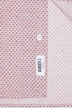 Slim pink cotton shirt