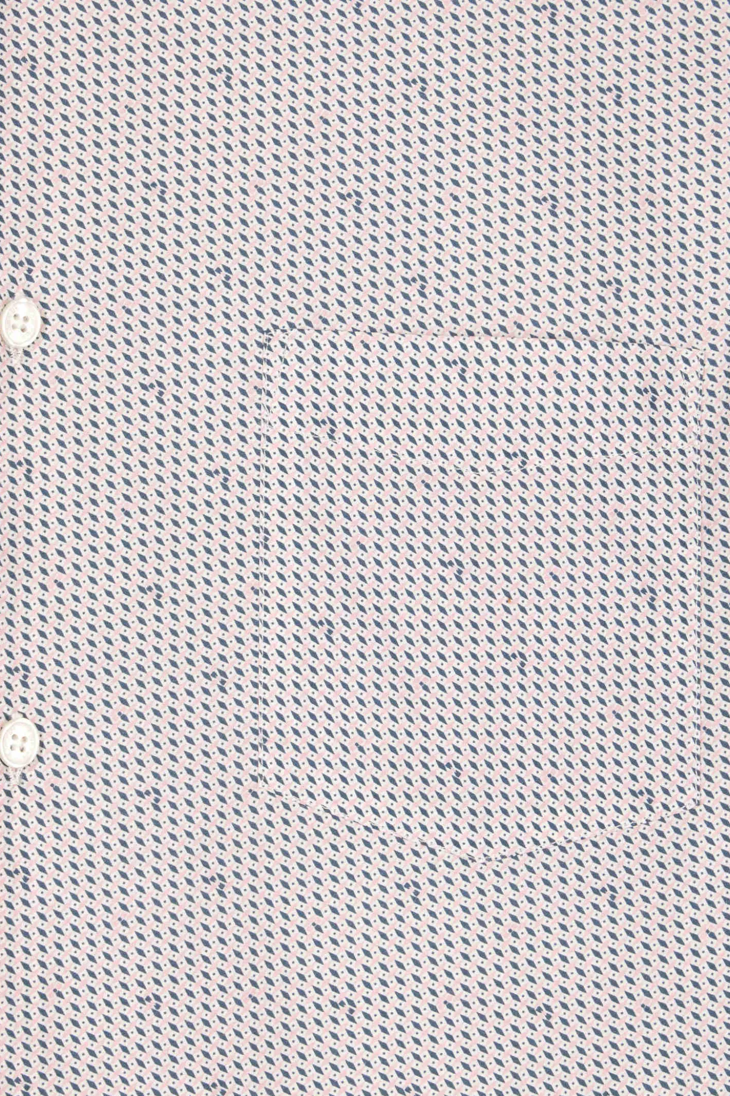 Slim pink microprint cotton shirt