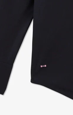 Slim-fit navy shirt in stretch poplin