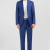 Slim-fit suit in blue wool