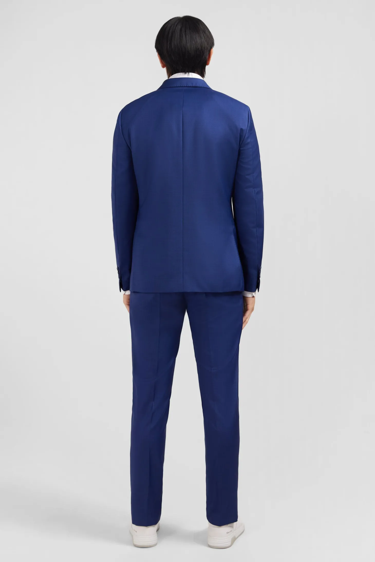 Slim-fit suit in blue wool