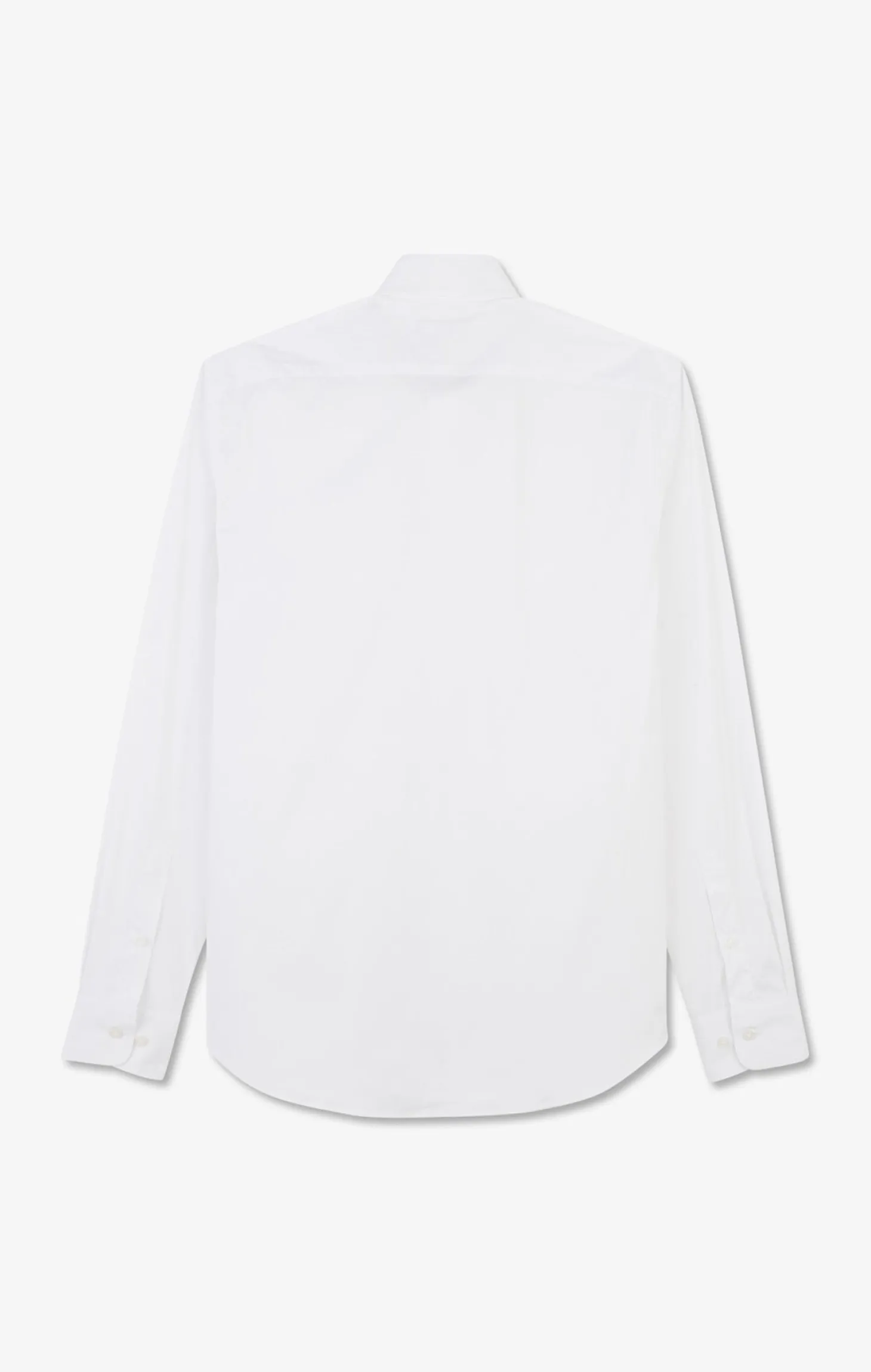 Slim-fit white shirt in stretch poplin