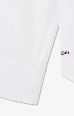 Slim-fit white shirt in stretch poplin