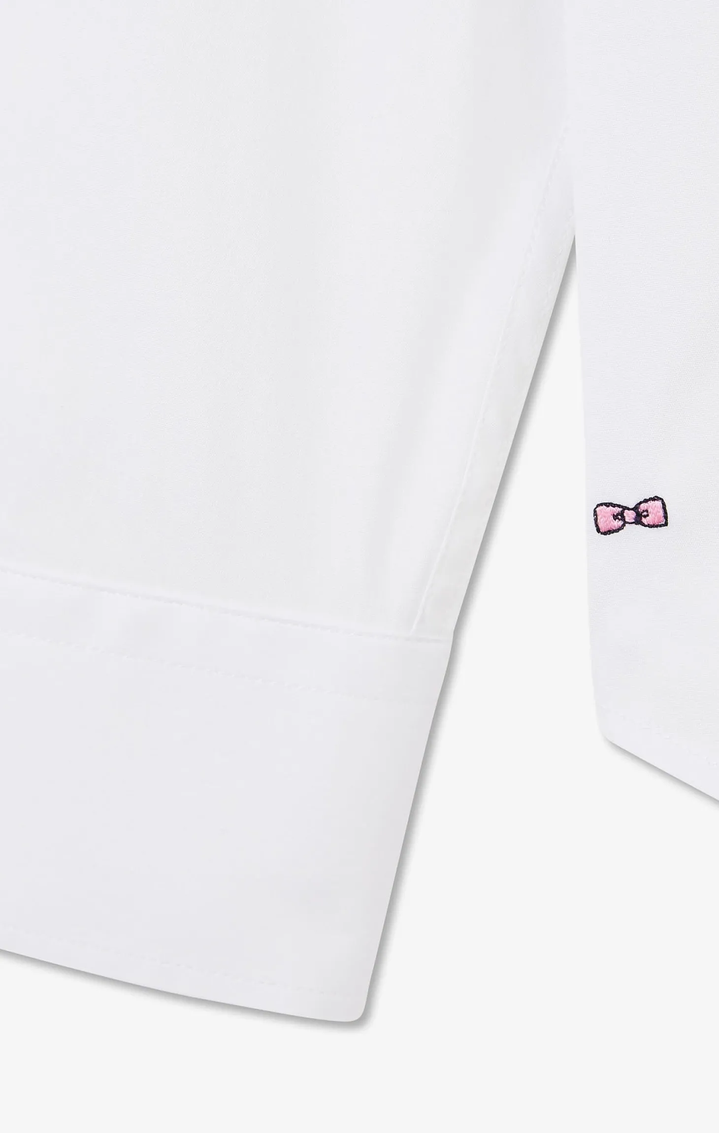 Slim-fit white shirt in stretch poplin