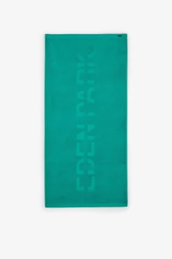 Small green sports towel