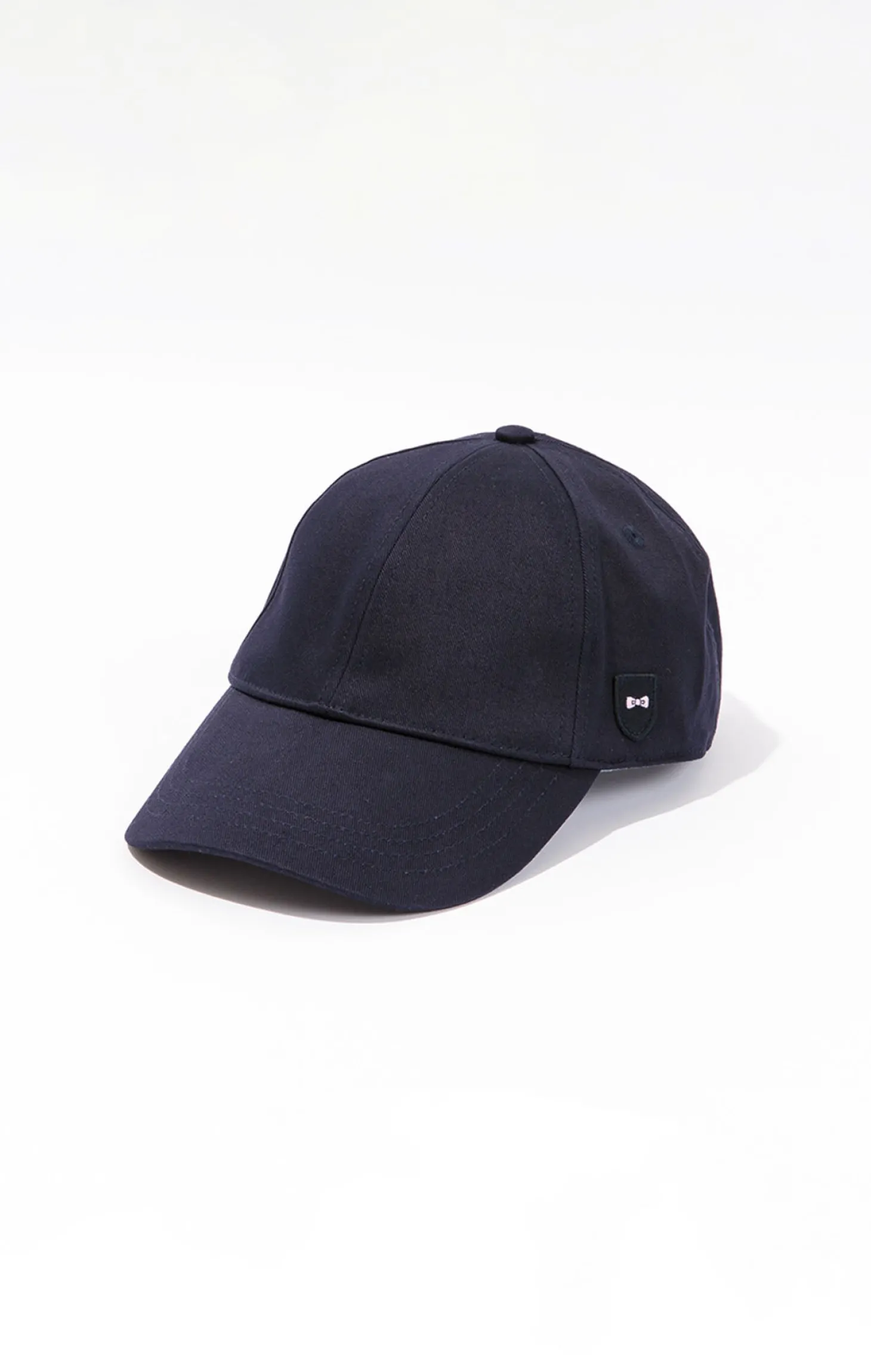 Unicolour navy blue cotton cap
