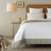 White and beige comforter cover