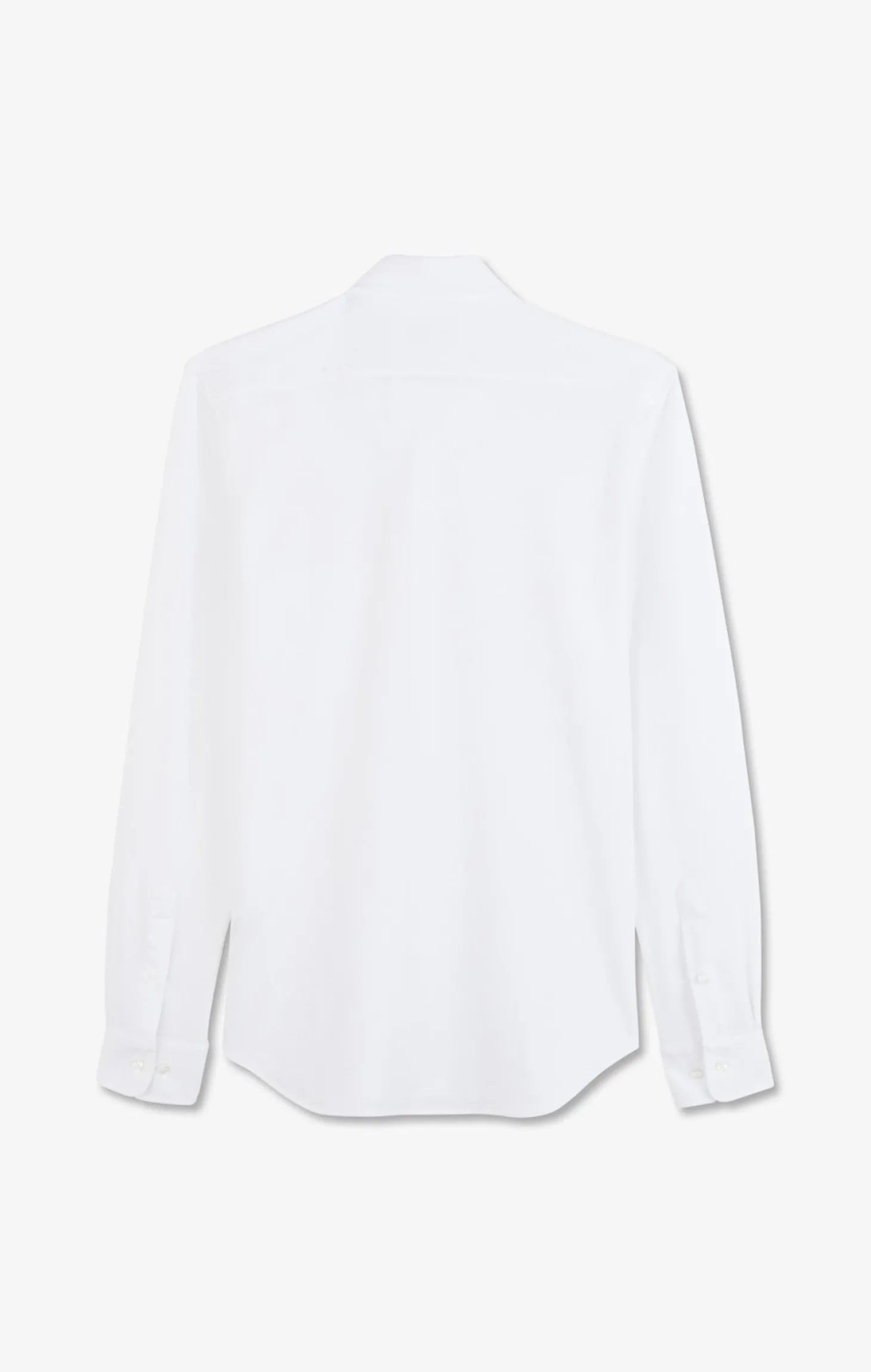 White cotton pinpoint shirt