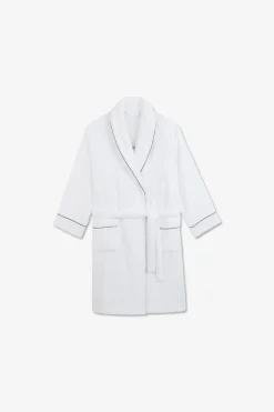 White dressing gown
