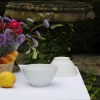 White Limoges porcelain bowl