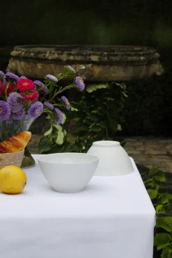 White Limoges porcelain bowl