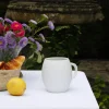 White Limoges porcelain mug