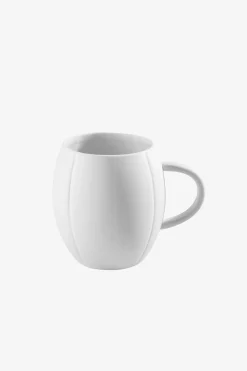 White Limoges porcelain mug