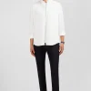 White pinpoint cotton shirt