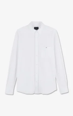 White pinpoint cotton shirt