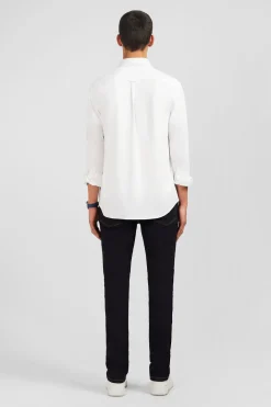 White pinpoint cotton shirt