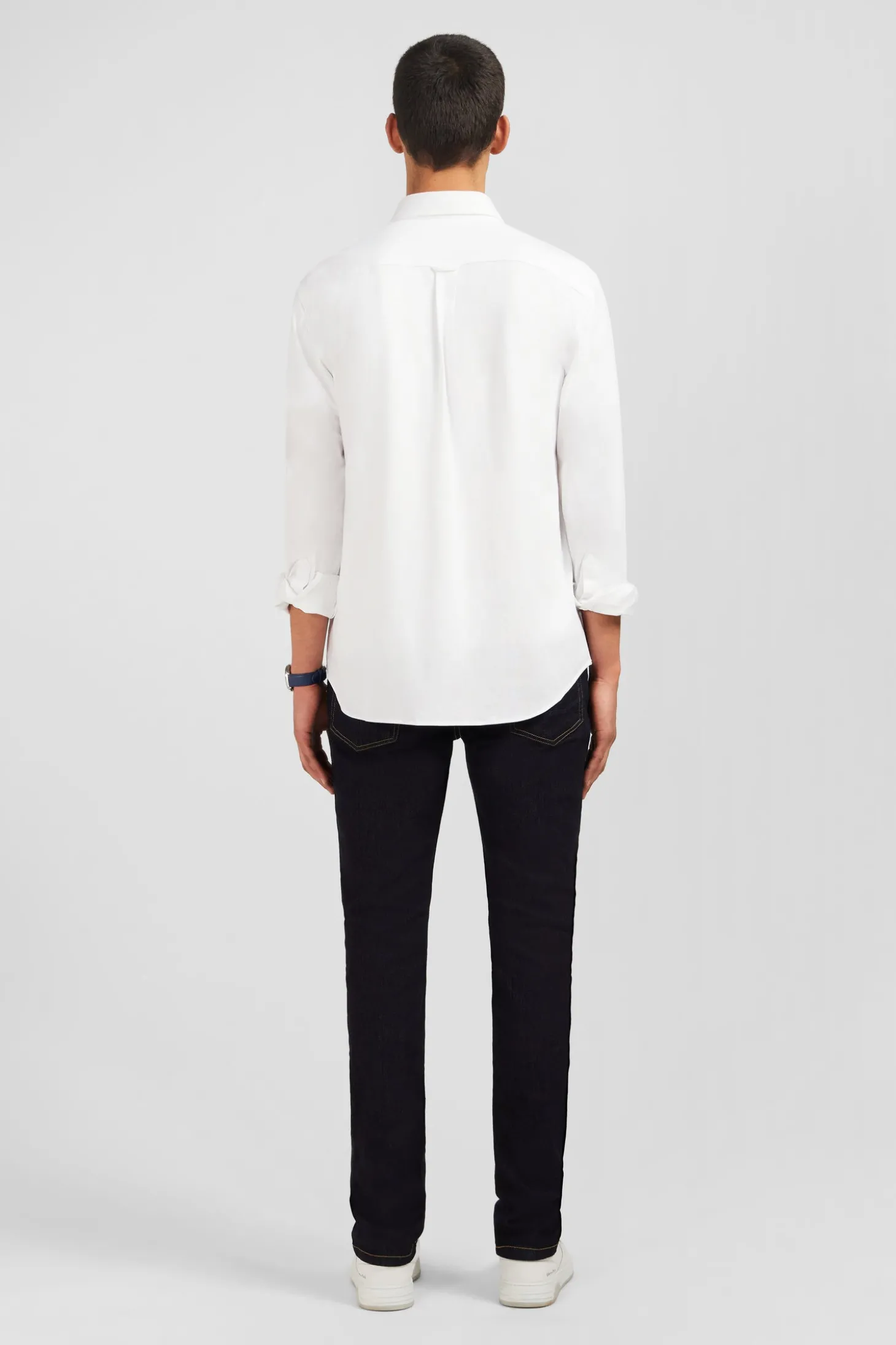 White pinpoint cotton shirt