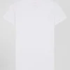 White stretch cotton T-shirt