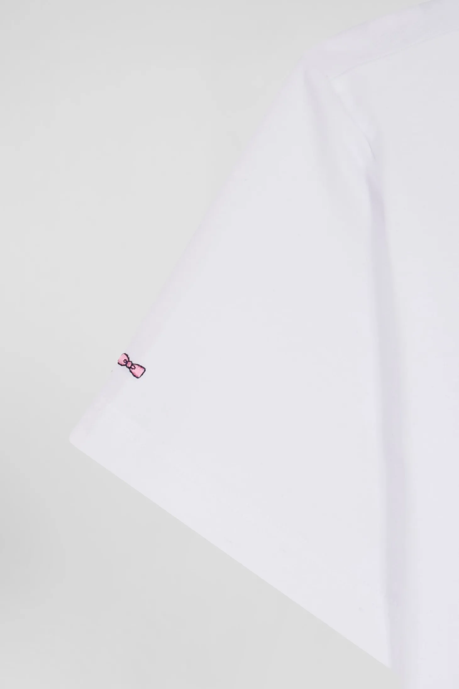 White stretch cotton T-shirt