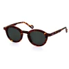 XV de France brown round acetate tortoiseshell sunglasses